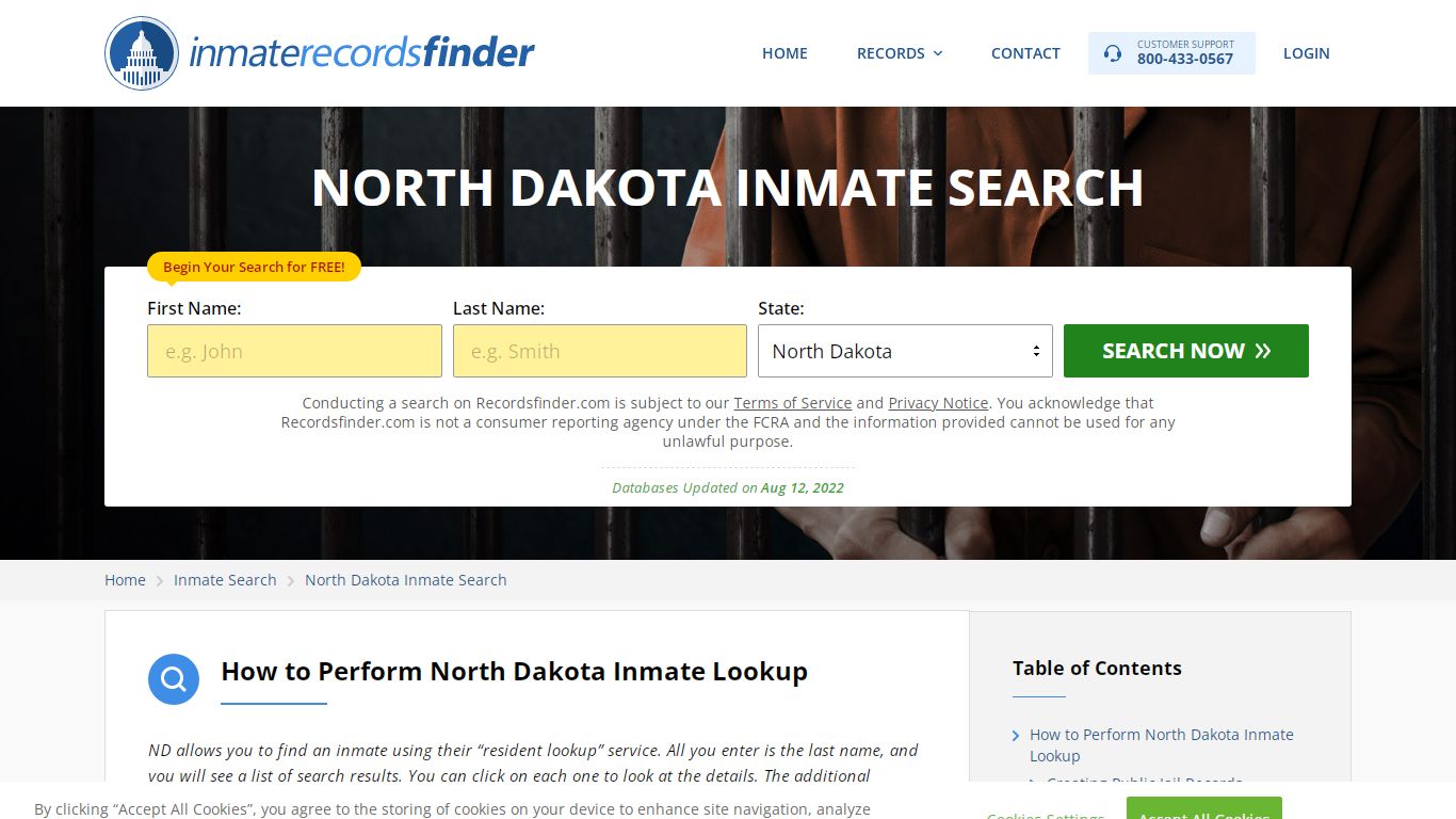 North Dakota Inmate Search - Jail & Prison Records Online