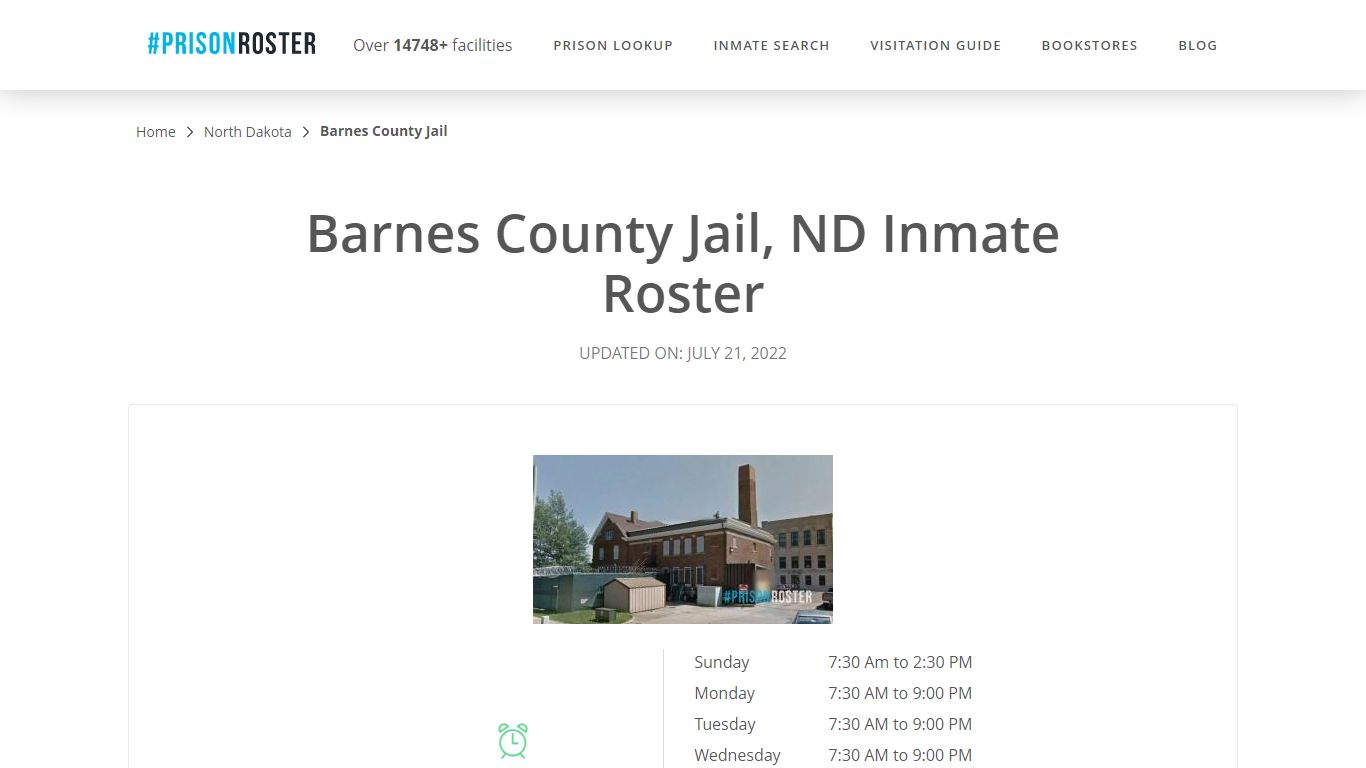 Barnes County Jail, ND Inmate Roster - Prisonroster